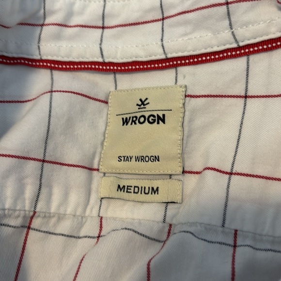 Wrogn men’s white slim fit long sleeve button down shirt size medium - Picture 8 of 9